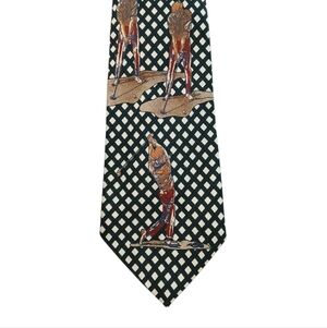 10 East Golf Designed Tie Brown / Green